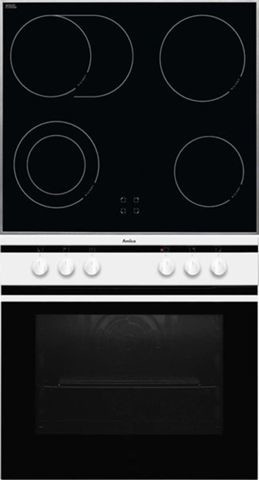 Amica EHC 12714 W Herdset weiß Glaskeramik Amica EHC 12714 W Herdset weiß Glaskeramik