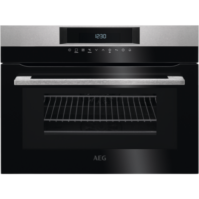 AEG KMK761000M Kompakt-Backofen mit Mikrowelle Edelstahl schwarz