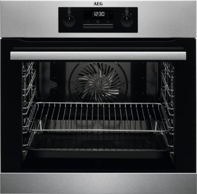 AEG BPB331020M Einbau-Backofen Pyro Edelstahl EEK:A+