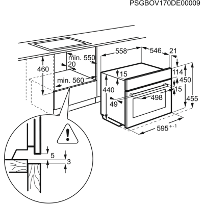 AEG KME761000B Einbau-Kompakt-Backofen schwarz Mikrowelle