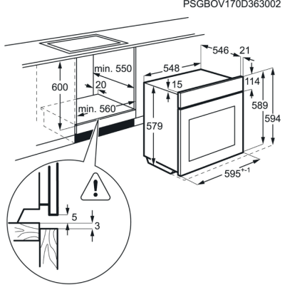 AEG BPB331020M Einbau-Backofen Pyro Edelstahl EEK:A+