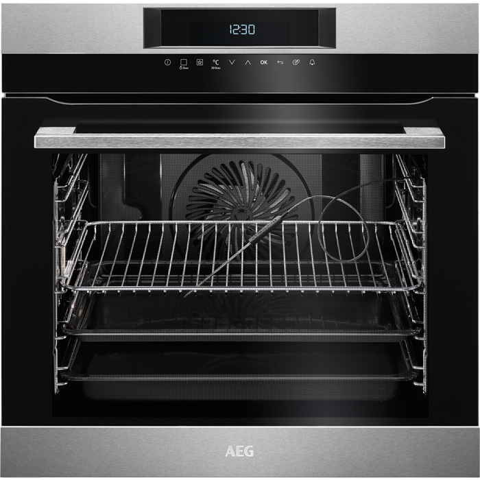 AEG BPK742220M Einbau-Backofen Pyro Edelstahl EEK:A+ AEG BPK742220M Einbau-Backofen Pyro Edelstahl EEK:A+