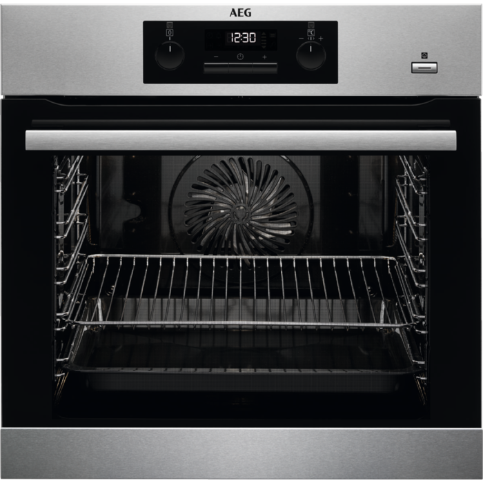 AEG BPB351020M Einbau-Backofen Pyro Edelstahl EEK:A+ AEG BPB351020M Einbau-Backofen Pyro Edelstahl EEK:A+