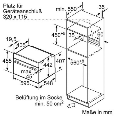 Bosch CMG676BS1 Kompakt-Backofen mit Mikrowelle Edelstahl