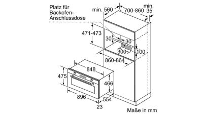 Bosch VBC5580S0 Einbau-Backofen Edelstahl 90cm EEK:A+