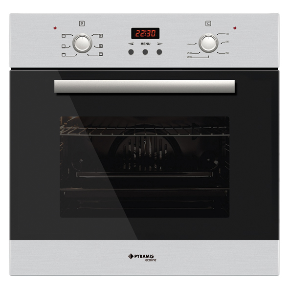 Pyramis 60IN 1008 Inox Einbau-Backofen EEK:A 034006901