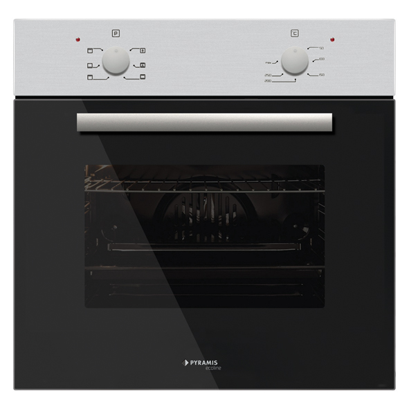 Pyramis 60IN 1006 Inox Einbau-Backofen EEK:A 034006701