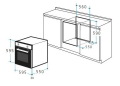 Pyramis 60IN 1013 INOX Einbau-Backofen Edelstahl EEK:A 034002201