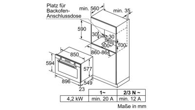 Siemens VB578D0S0 Einbau-Backofen Edelstahl7schwarz 90cm EEK:A+