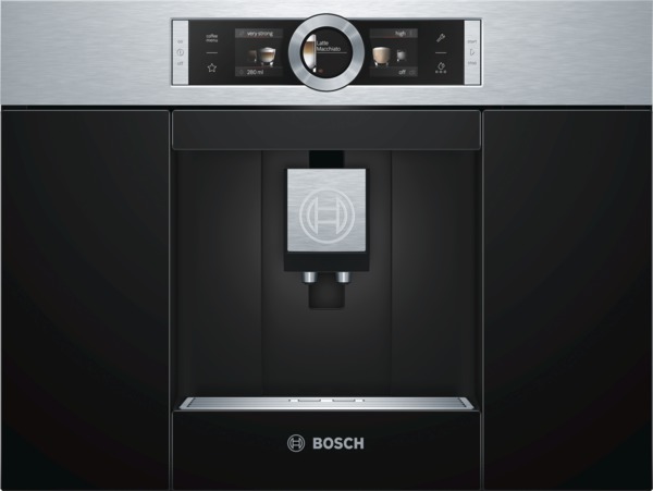 Bosch CTL636ES1 Einbau-Kaffeevollautomat Edelstahl schwarz Bosch CTL636ES1 Einbau-Kaffeevollautomat Edelstahl schwarz