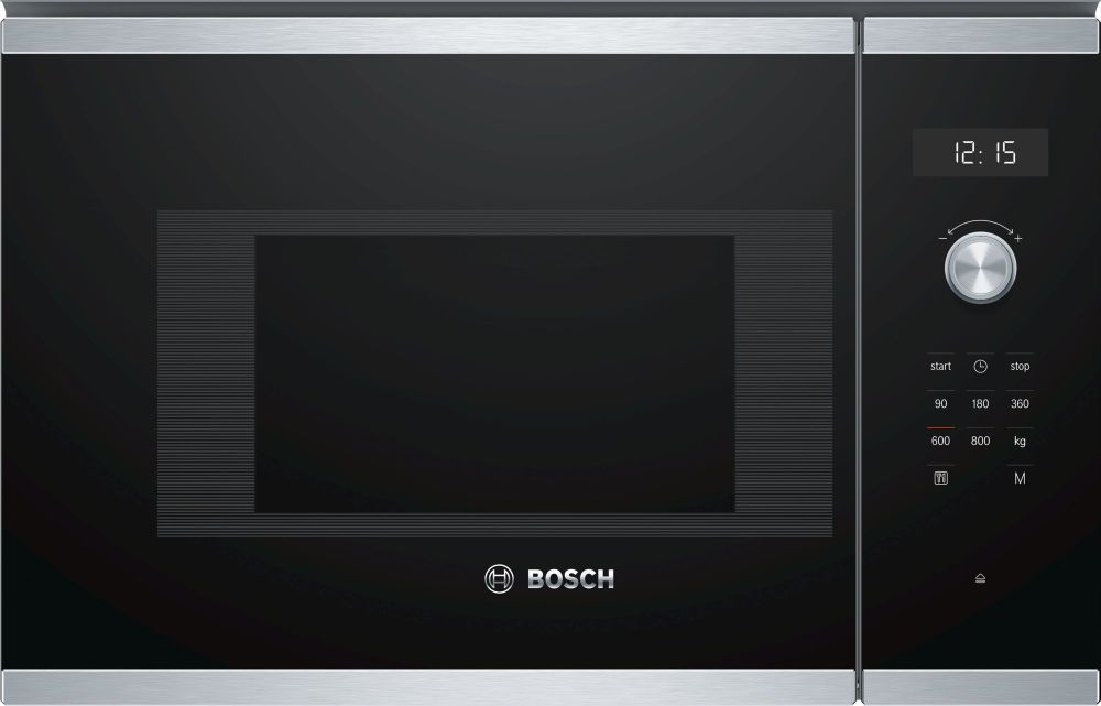 Bosch BFL524MS0 Einbau-Mikrowelle 38cm Edelstahl Bosch BFL524MS0 Einbau-Mikrowelle 38cm Edelstahl