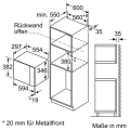 Siemens BF525LMS0 Einbau-Mikrowelle schwarz 38er Nische