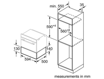 Bosch BIE630NS1 Zubehörschublade Edelstahl