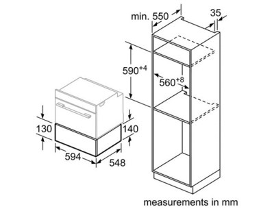 Bosch BIC630NB1 Wärmeschulade vulkanschwarz