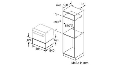 Bosch BIC510NB0 Wärmeschublade Vulkan schwarz