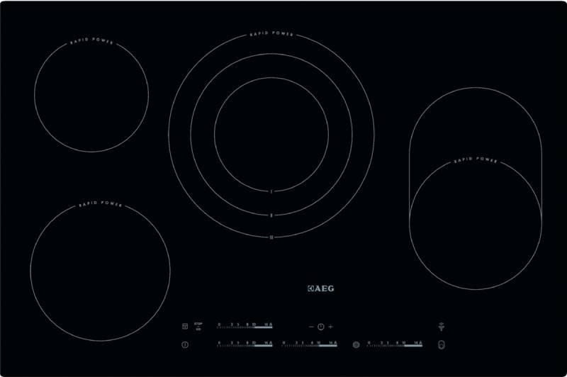 AEG HK854870IB Glaskeramik-Kochfeld rahmenlos autark 80cm