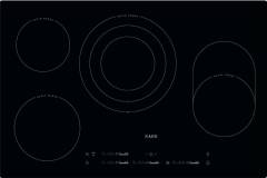 AEG HK854870IB Glaskeramik-Kochfeld rahmenlos autark 80cm