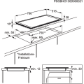 AEG HKC85487XB Glaskeramik-Kochfeld Edelstahl autark 80cm