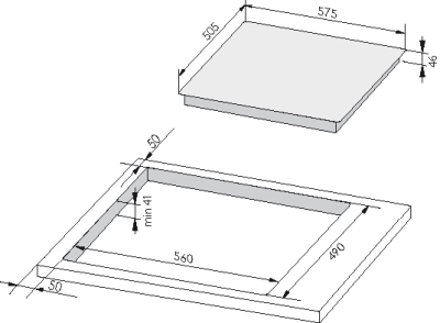 Amica KMC 13282 E Glaskeramik-Kochfeld 4-fach Edelstahlrahmen 60cm autark