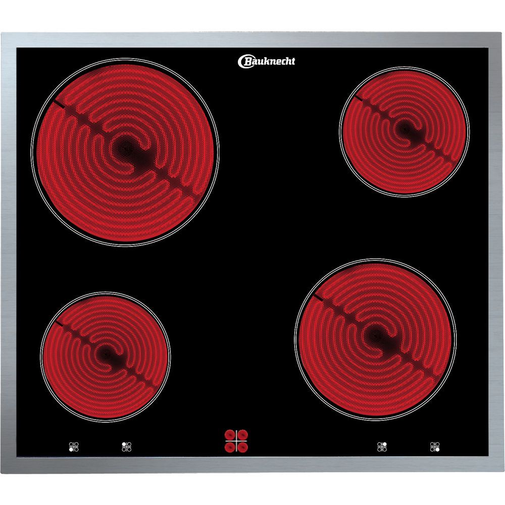Bauknecht CHR 6640 IN Glaskeramik-Kochfeld herdgebunden Edelstahl 60cm
