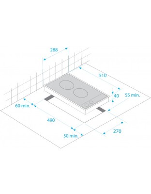 Beko HDMC 32400 TX Domino Glaskeramik-Kochfeld autark Edelstahl 30cm