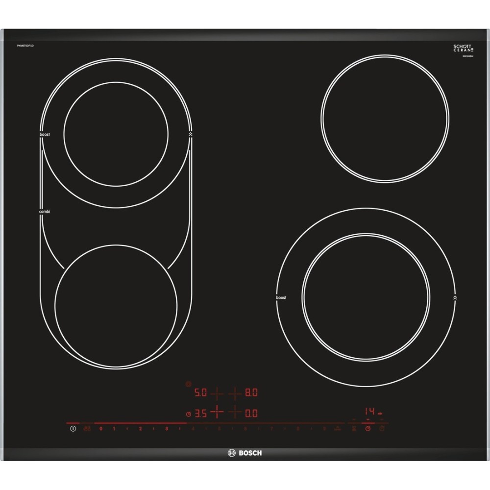 Bosch PKM675DP1D Glaskeramik-Kochfeld Comfort Profil 60cm autark