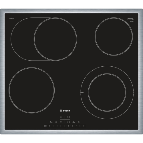 Bosch PKN645FP2E Glaskeramik-Kochfeld Edelstahl autark 60cm Bosch PKN645FP2E Glaskeramik-Kochfeld Edelstahl autark 60cm