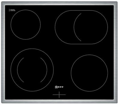 Neff M13R42N2 (MR 1342 N) Glaskeramik-Kochfeld 4-fach Edelstahlrahmen herdgebunden 60cm