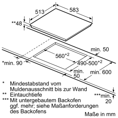 Neff T16BD76N0 (TBD 1676 N) Glaskeramikkochfeld Edelstahl 60cm autark