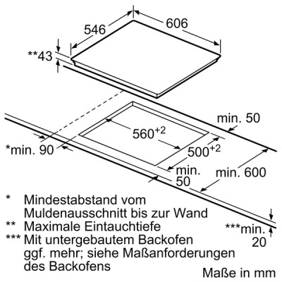 Neff T16TT76N0 (TTT 1676 N) Glaskeramik-Kochfeld Edelstahl 60cm autark