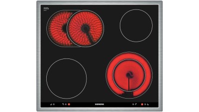 Siemens EA645GN17 Glaskeramik-Kochfeld 4-fach Edelstahlrahmen herdgebunden 60cm  