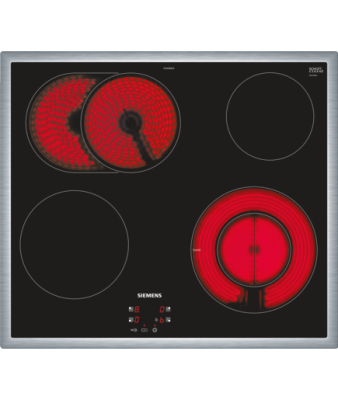 Siemens EF645BNN1E Glaskeramik-Kochfeld Edelstahl 60cm herdgebunden