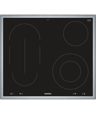 Siemens EA645GMA1E Glaskeramik-Kochfeld Edelstahl 60cm herdgebunden