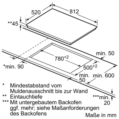 Siemens ET875LMP1D Glaskeramik-Kochfeld Facette 80cm autark 