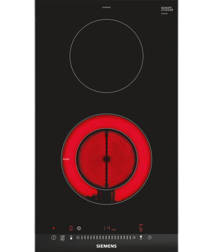 Siemens ET375FFP1E Domino Glaskeramik-Kochfläche autark Edelstahl Facette 30cm