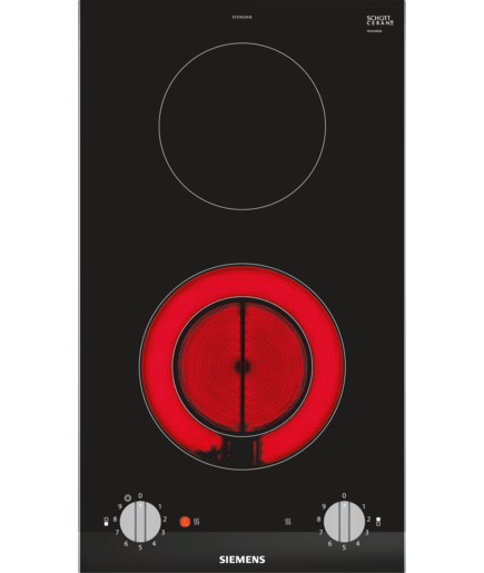 Siemens ET375CFA1E Domino Glaskeramik-Kochfeld Facette Edelstahl autark 30cm