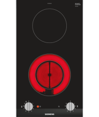 Siemens ET375CFA1E Domino Glaskeramik-Kochfeld Facette Edelstahl autark 30cm