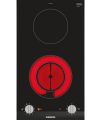 Siemens ET375CFA1E Domino Glaskeramik-Kochfeld Facette Edelstahl autark 30cm