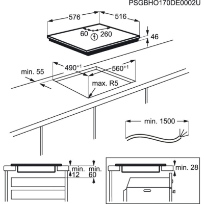 AEG IKE64450XB Induktionskochfe Edelstahl autark 60cm