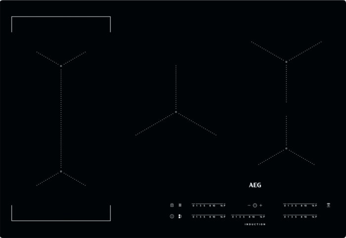 AEG IKE85441IB Induktionskochfeld Bridge flächenbündig autark 80cm