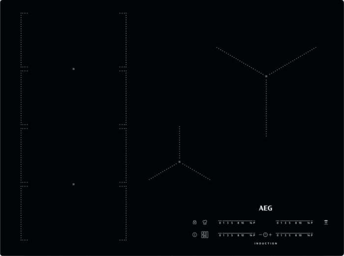 AEG IKE74471IB Induktionskochfeld Bridge flächenbündig autark 70cm