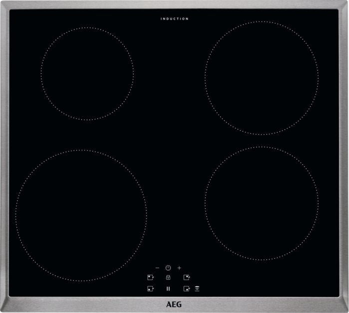 AEG IEB64000XB Induktionskochfeld Edelstahl herdgebunden 60cm