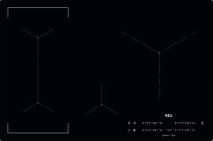 AEG IKE84445IB Induktionskochfeld Bridge flächenbündig autark 80cm