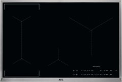 AEG IKE84441XB Induktionskochfeld Bridge Edelstahl autark 80cm