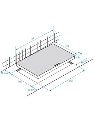 Beko HII 84500 FHTX Induktionskochfeld Edelstahl 80cm