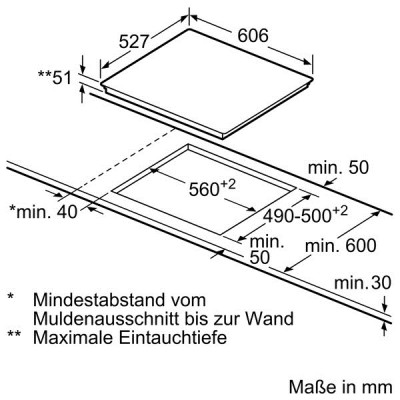 Bosch NXX675CB1E Induktions-Kochfeld Flexzone Comfort-Profil 60cm herdgebunden