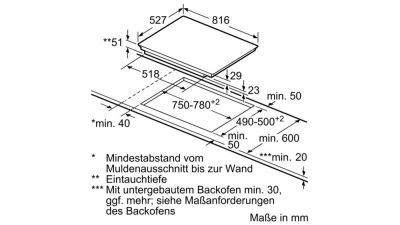 Bosch PXY875DW4E Induktionskochfeld Comfortprofil 80cm autark