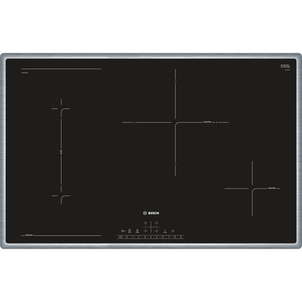Bosch PVS845FB5E Induktions-Kochfeld Edelstahl 80cm autark Bosch PVS845FB5E Induktions-Kochfeld Edelstahl 80cm autark