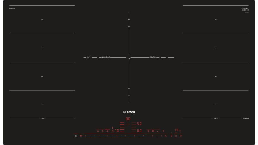 Bosch PXV901DV1E Induktionskochfeld flächenbündig 90cm autark
