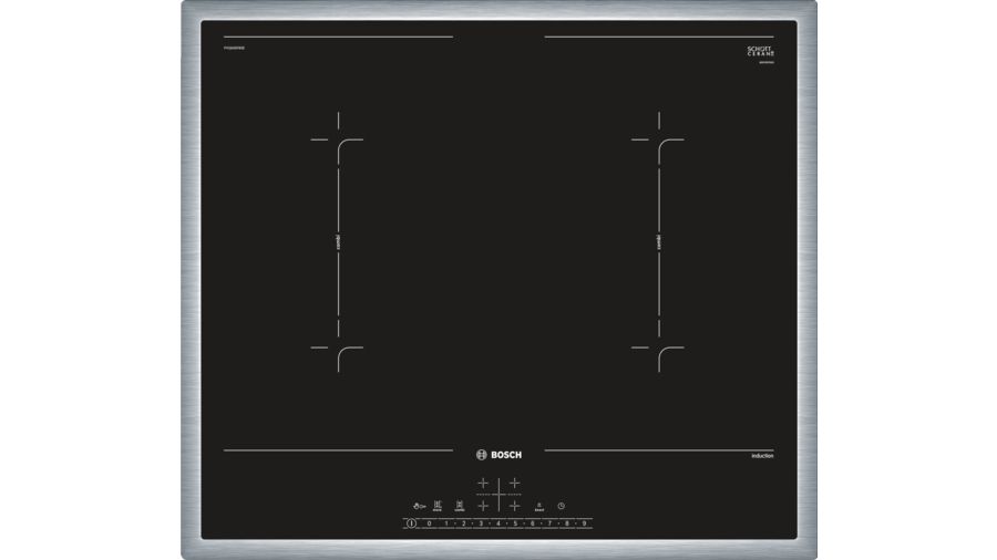 Bosch PVQ645FB5E Induktionskochfeld Edelstahl 60cm autark